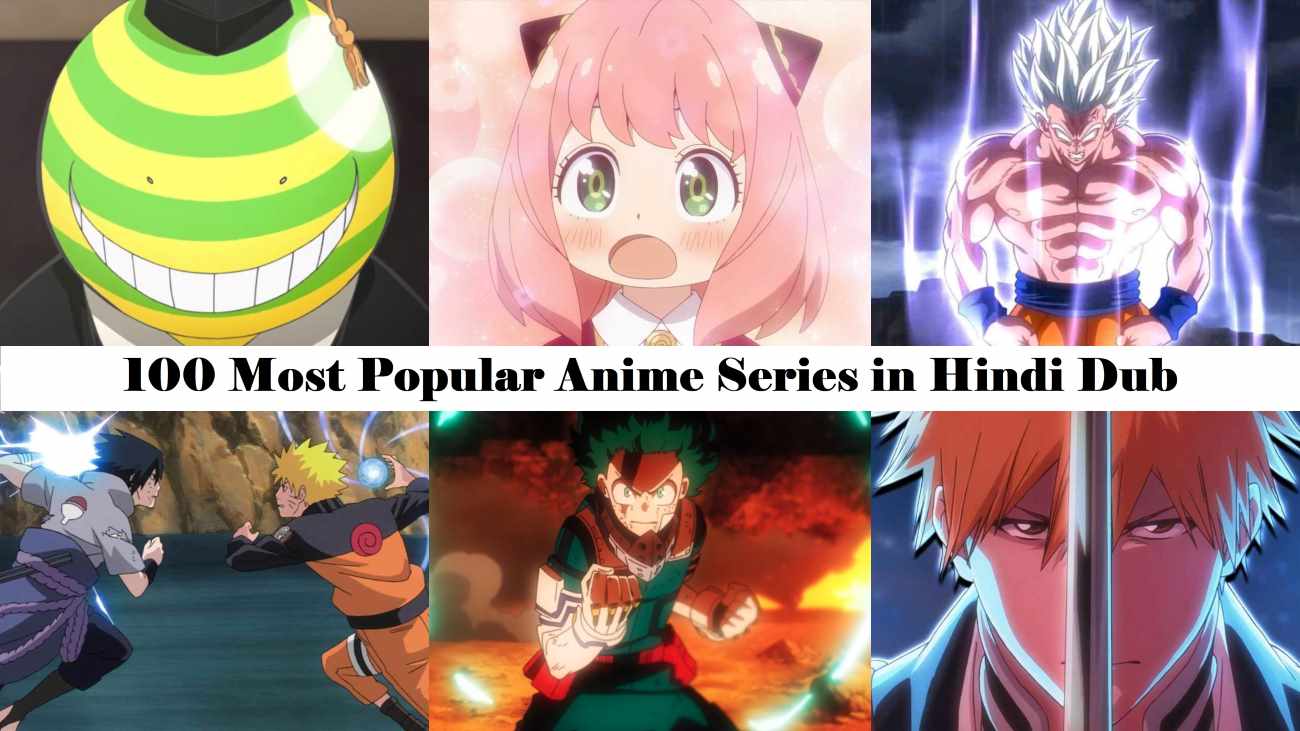 All-Time Best Top 100 Most Popular Anime Series in Hindi Dub