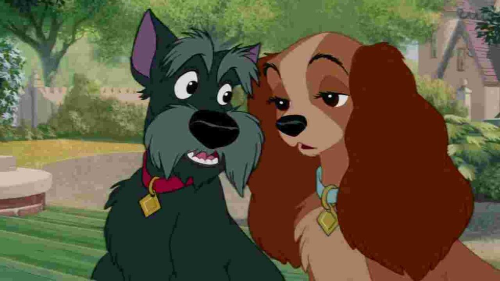 Lady and the Tramp (1955) Most Popular Animated Movies in Hindi Dubbed