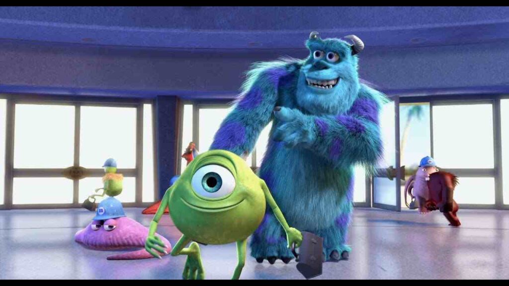Monsters, Inc. (2001) Most Popular Animated Movies in Hindi Dubbed