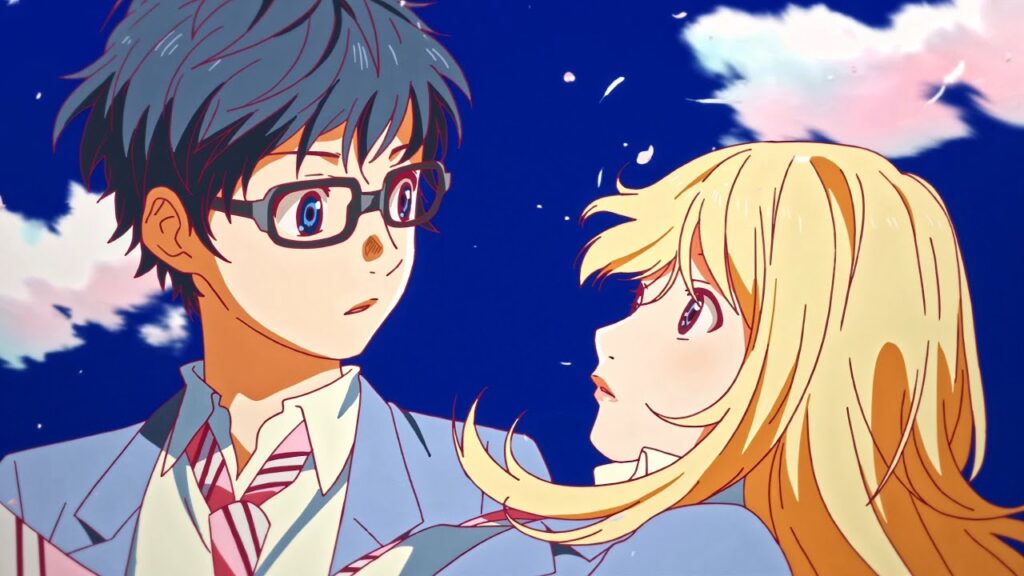 Your Lie in April Anime series available on Netflix in India & USA America