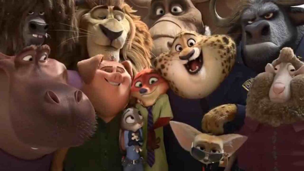 Zootopia (2016) Most Popular Animated Movies in Hindi Dubbed