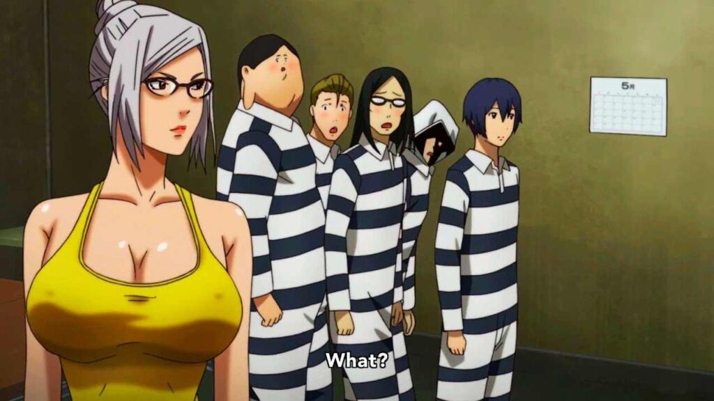 The entire cast – Prison School